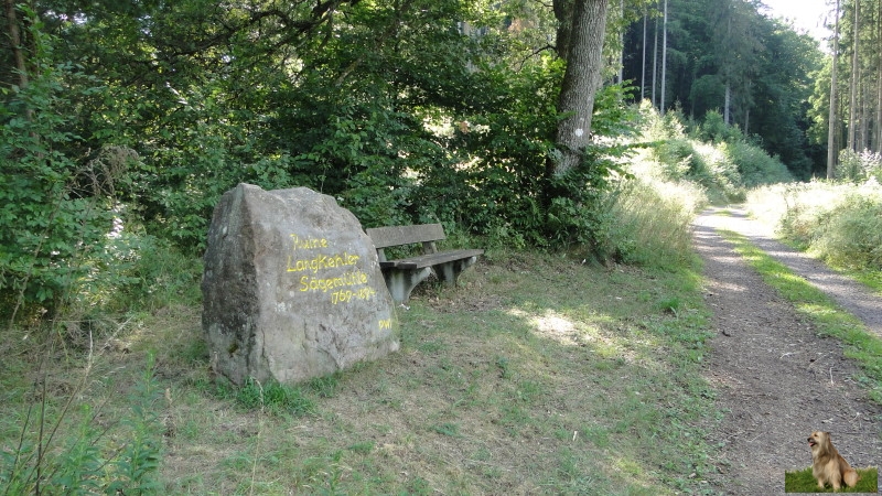 Ritterstein Nr. 306-5b Ruine Langkehler Sägemühle 1769 - 1894.JPG - Ritterstein Nr.306 Ruine Langkehler Sägemühle 1769 - 1894